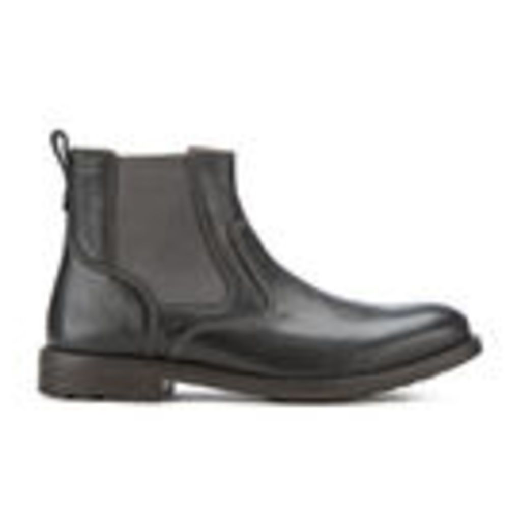Clarks Men's Faulkner On Leather Chelsea Boots - Black - UK 8