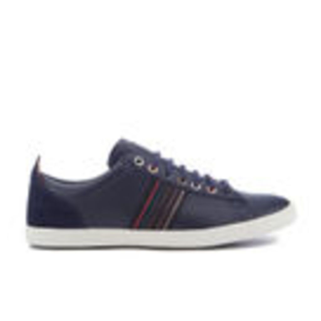 PS by Paul Smith Men's Osmo Leather Low Top Trainers - Galaxy Mono Lux - UK 8