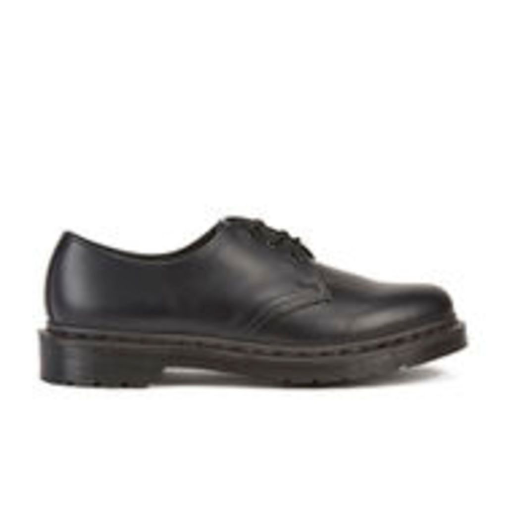 Dr. Martens Men's Core 1461 Mono Smooth Leather 3-Eye Derby Shoes - Black - UK 8