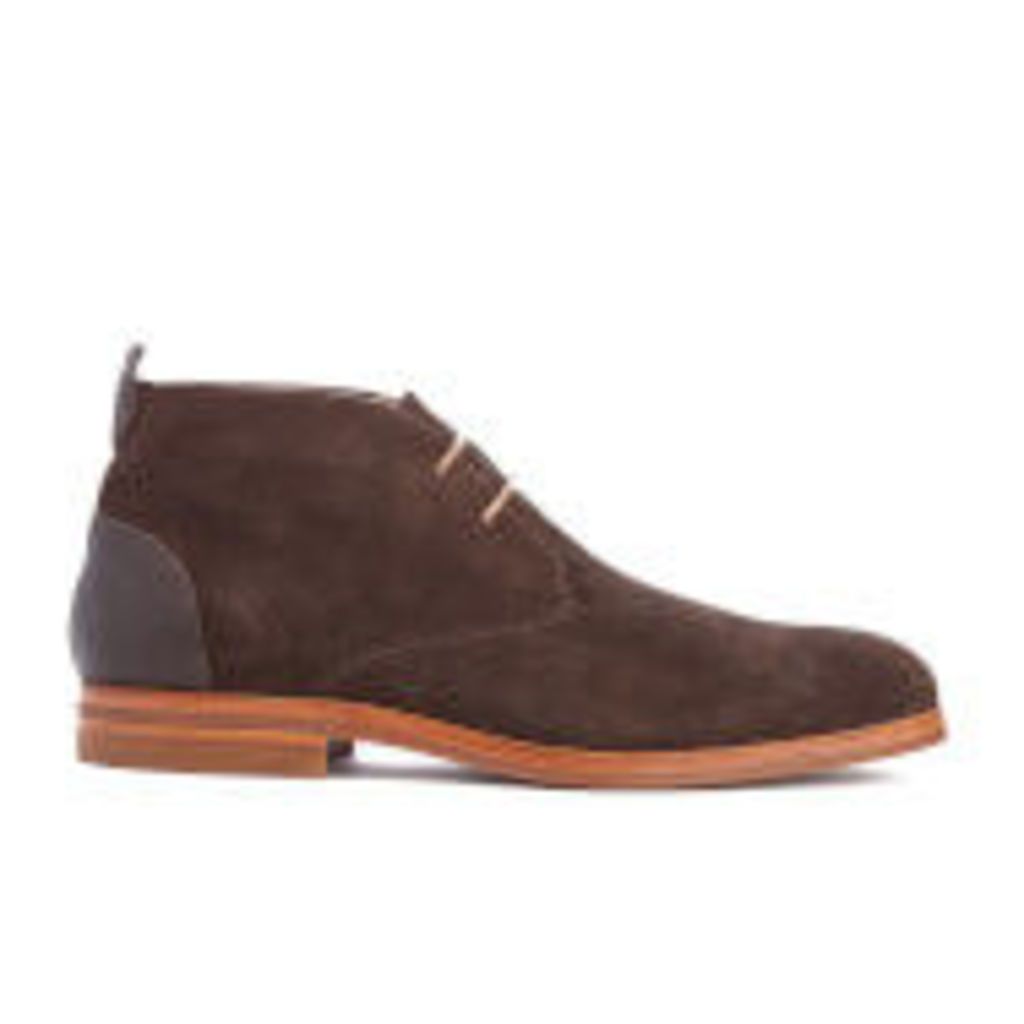 H Shoes by Hudson Men's Matteo Suede Chukka Boots - Brown - UK 10
