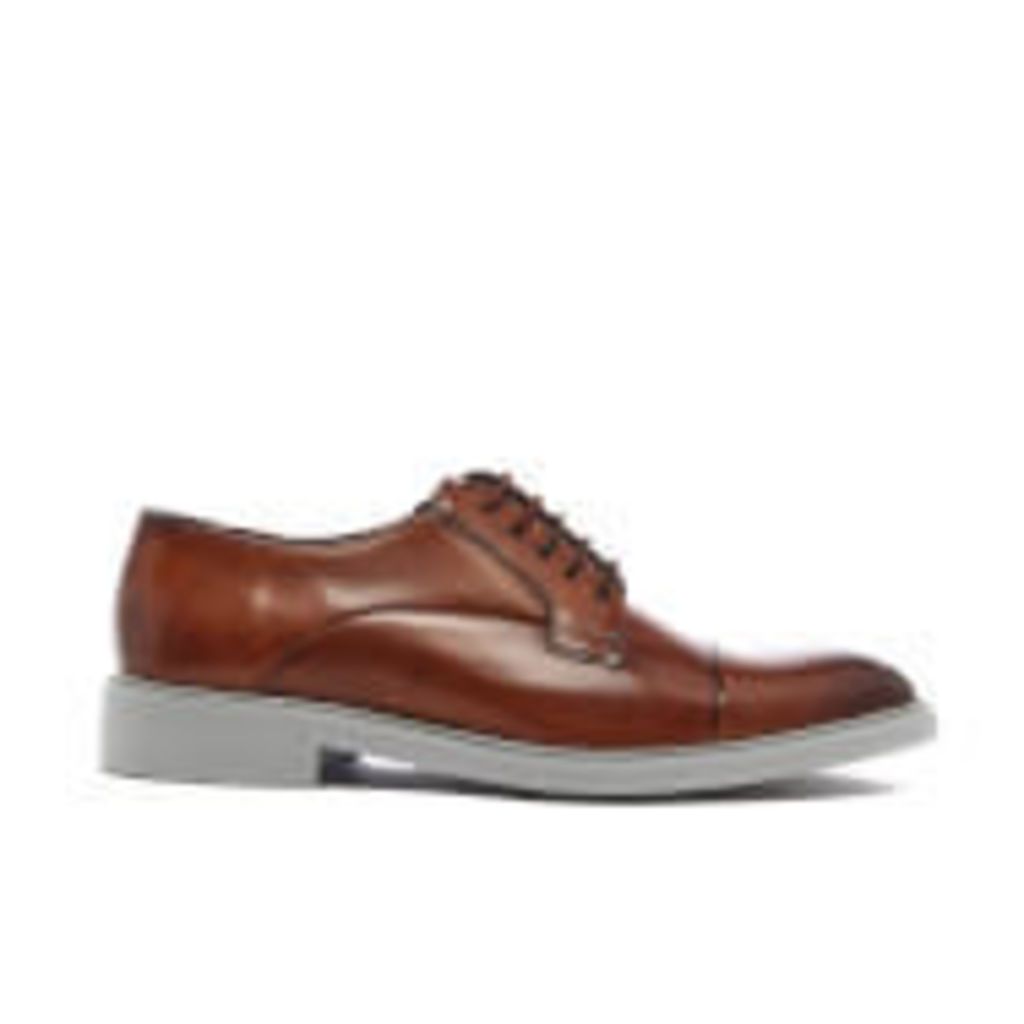 Ted Baker Men's Aokii 2 Leather Toe Cap Derby Shoes - Tan Burnished - UK 11 - Tan