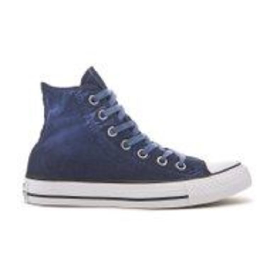 Converse Chuck Taylor All Star Hi-Top Trainers - Obsidian/Black/White - UK 6 - Blue