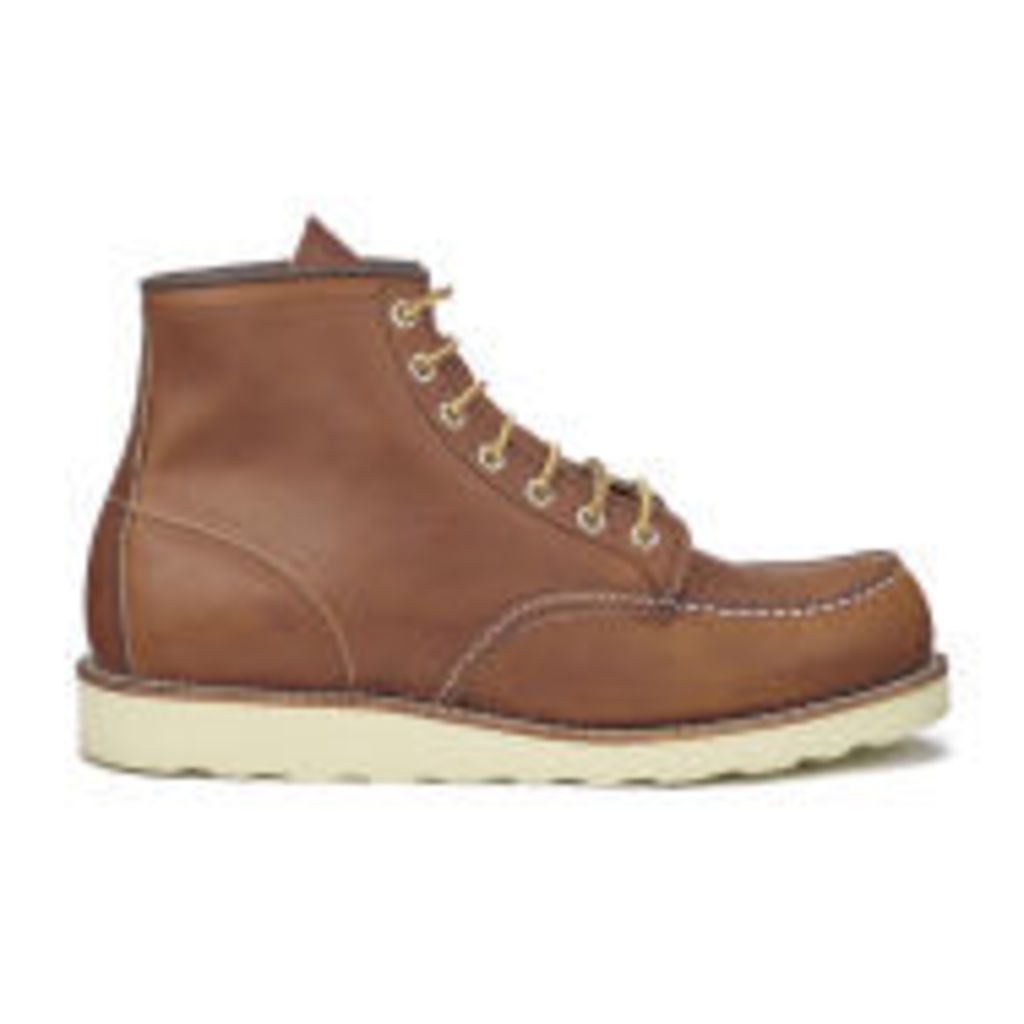 Red Wing Men's 6 Inch Moc Toe Leather Lace Up Boots - Oro Legacy - UK 7.5/US 8.5 - Tan