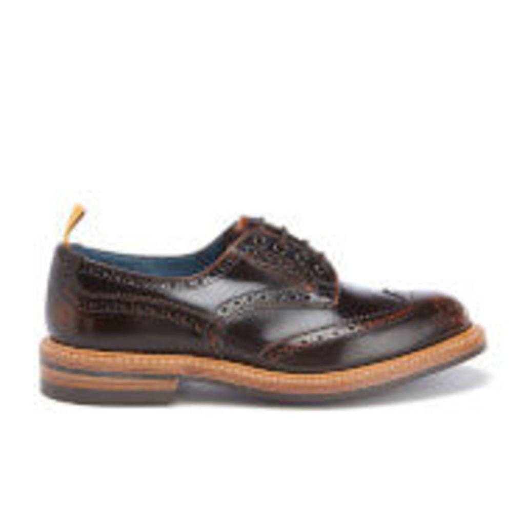 Tricker's Men's Bourton Revival Leather Brogues - Brown Rub Off - UK 10