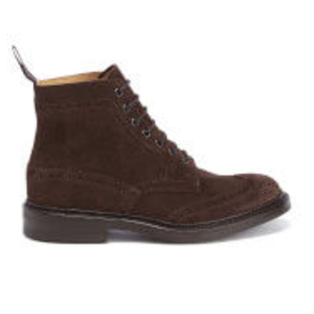 Tricker's Men's Stow Suede Lace Up Boots - Coffee - UK 7