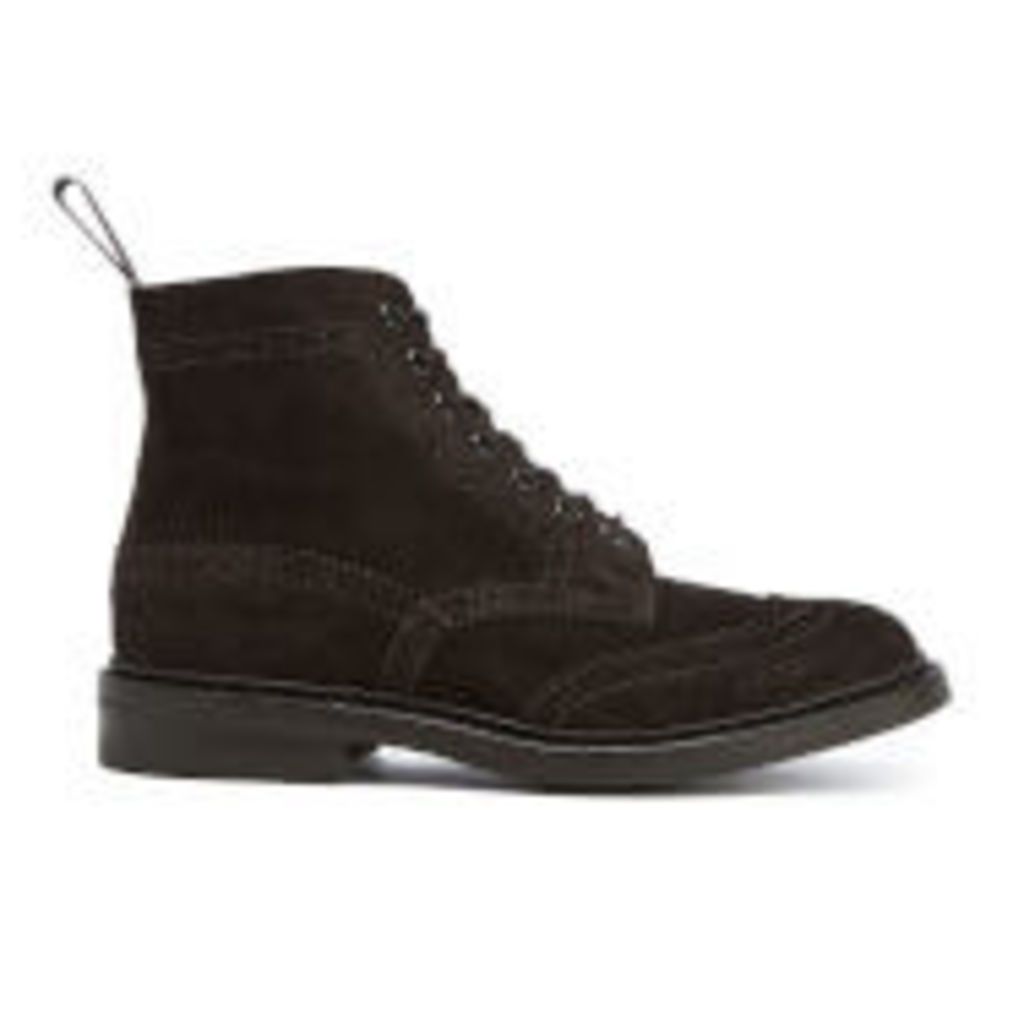 Knutsford by Tricker's Men's Stow Suede Lace Up Boots - Coffee