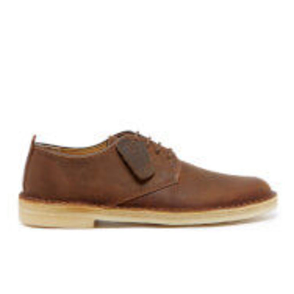 Clarks Originals Men's Desert London Derby Shoes - Beeswax Leather