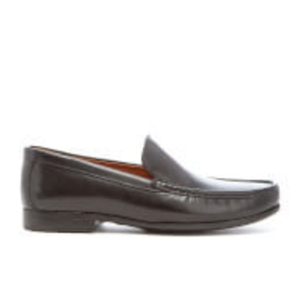 Clarks Men's Claude Plain Leather Loafers - Black - UK 8