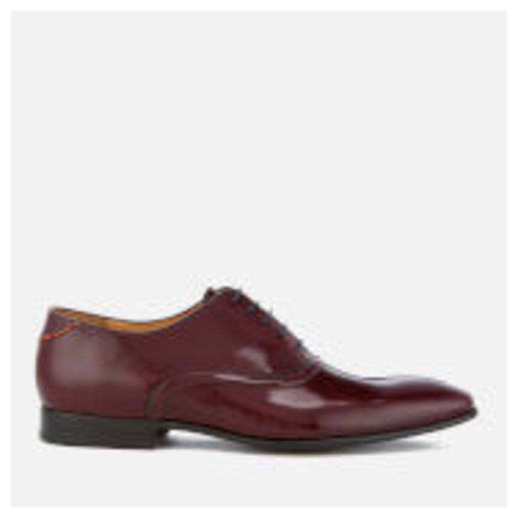PS by Paul Smith Men's Starling High Shone Leather Oxford Shoes - Burgundy - UK 11 - Burgundy