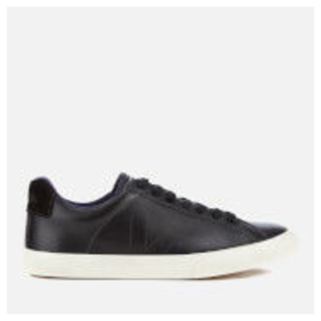 Veja Men's Esplar Low Leather Trainers - Black