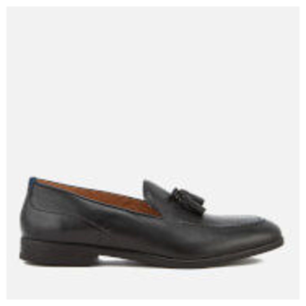 Hudson London Men's Dickson Leather Tassel Loafers - Black