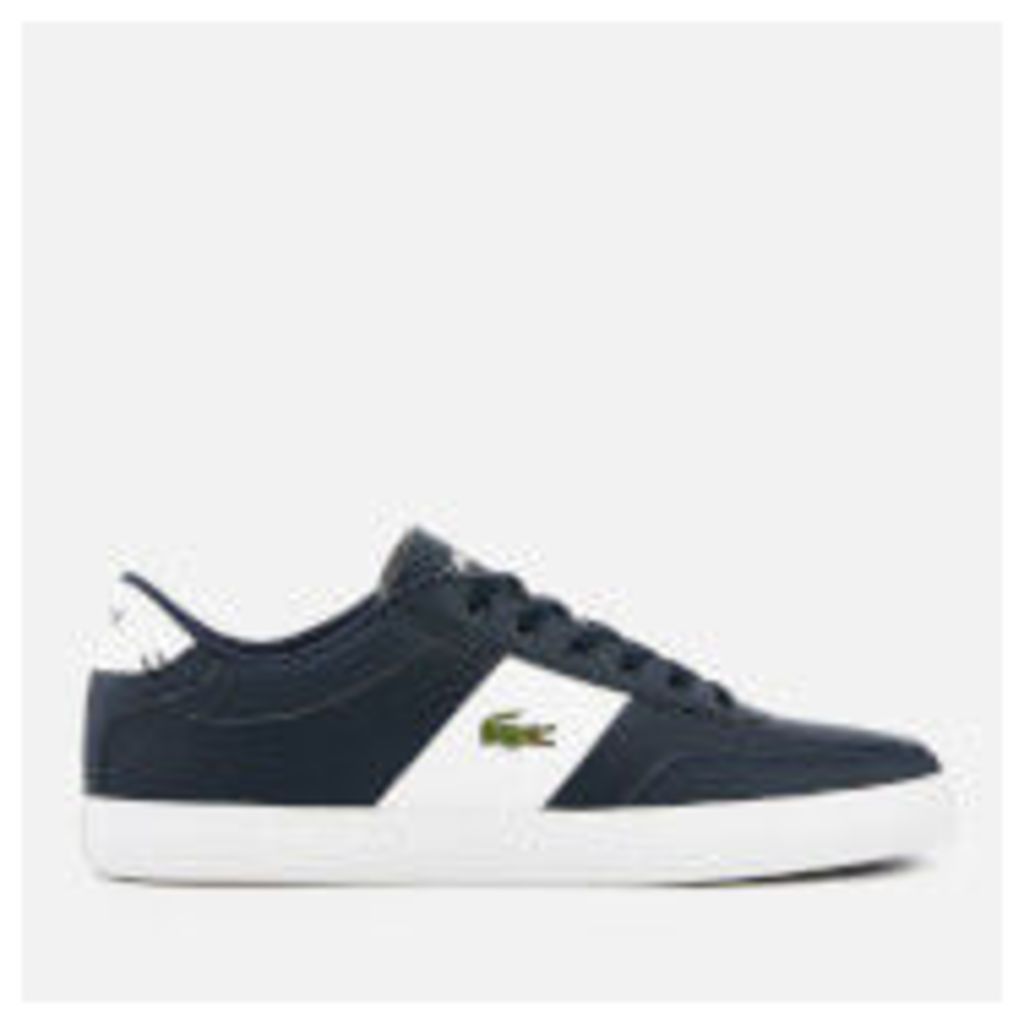 Lacoste Men's Court-Master 119 2 Perforated Leather Trainers - Navy/White - UK 10 - Navy/White