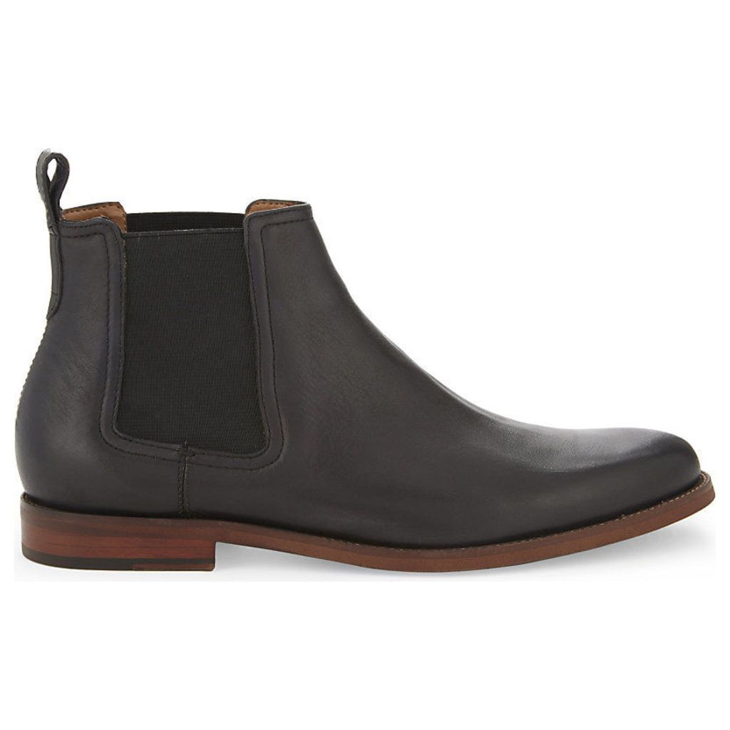 Aldo Delano Leather Ankle Boots, Men's, EUR 42.5 / 8.5 UK MEN, Black Leather