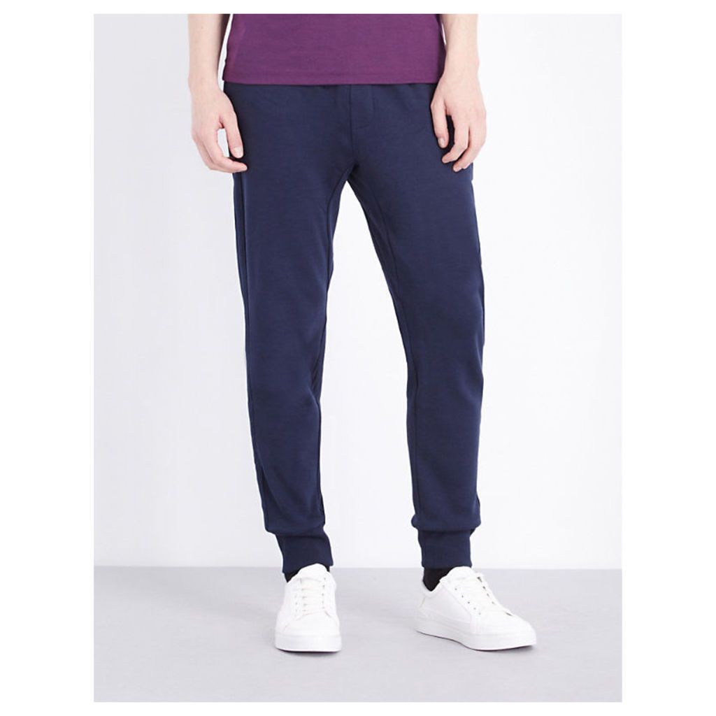 Michael Kors Slim-fit cotton-jersey jogging bottoms, Mens, Size: M, Midnight
