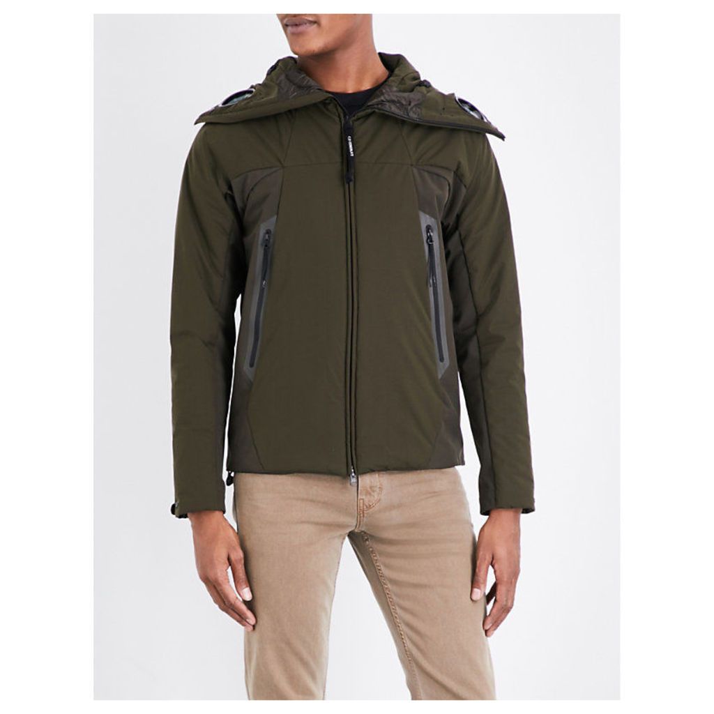 Cp Company Goggle shell jacket, Mens, Size: 44, Olive