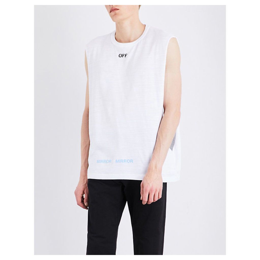 Care Off cotton-jersey top