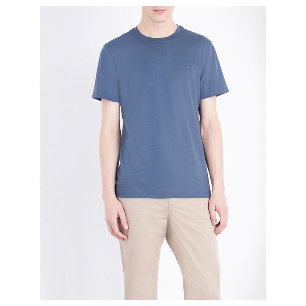 Michael Kors Crewneck cotton-jersey T-shirt, Mens, Size: XXL, Kelp