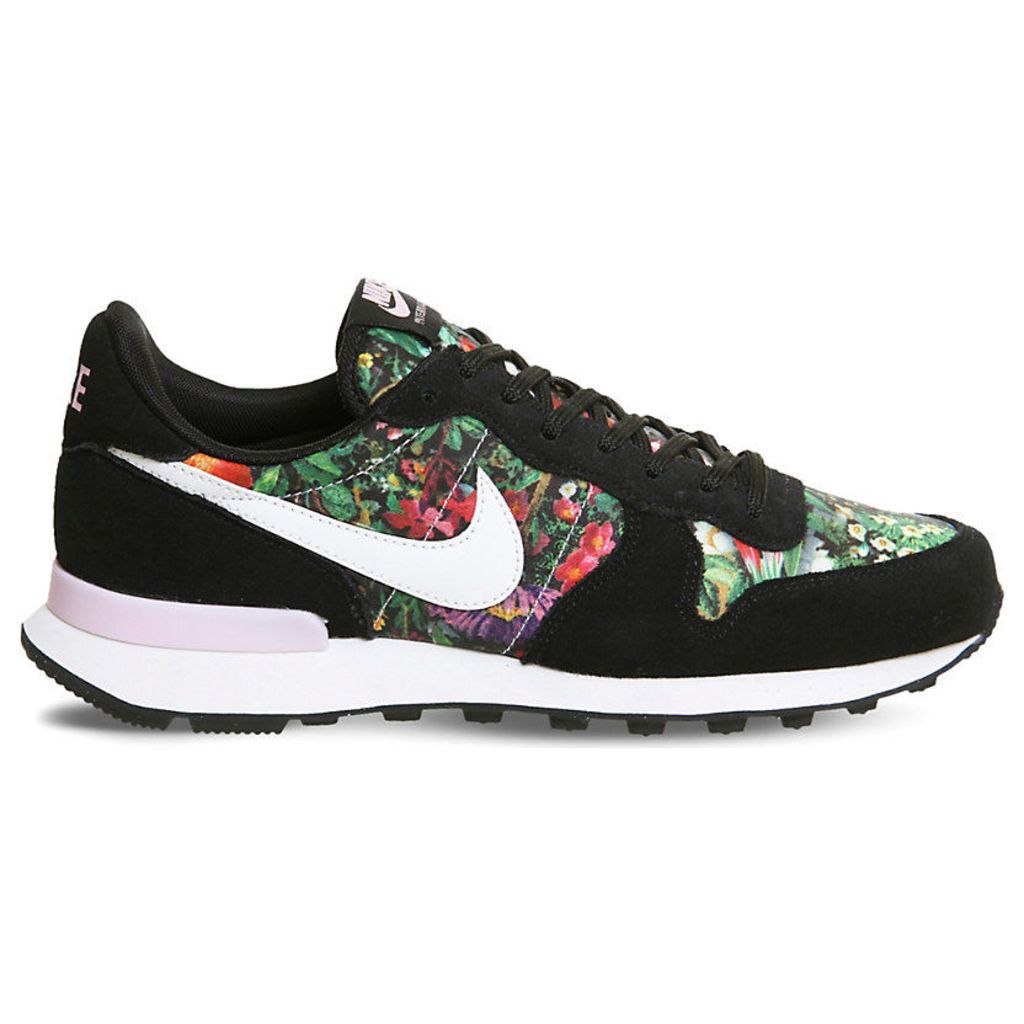 Nike Internationalist floral trainers, Mens, Size: 7, Black white pink