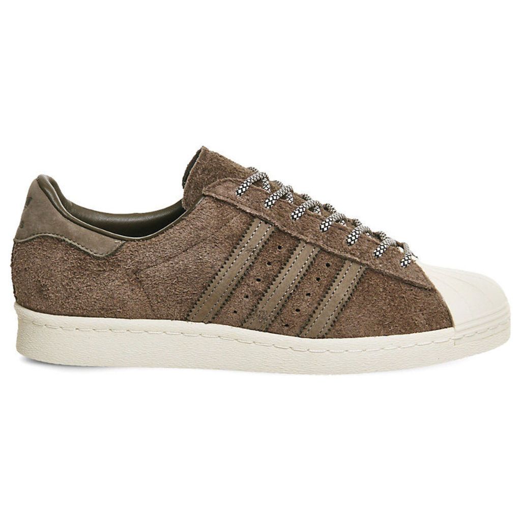 Adidas Superstar 80s suede trainers, Mens, Size: 11, Simple brown chalk
