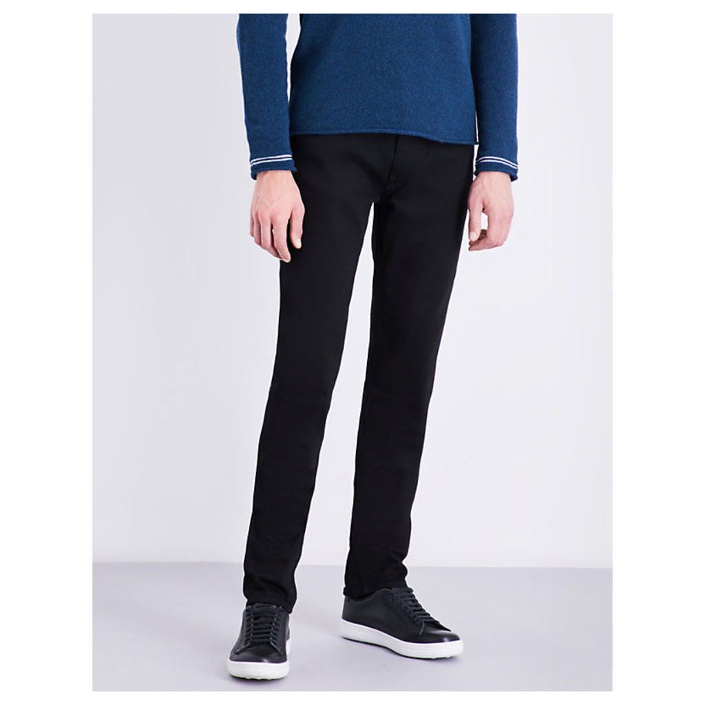 Straight skinny-fit mid-rise jeans