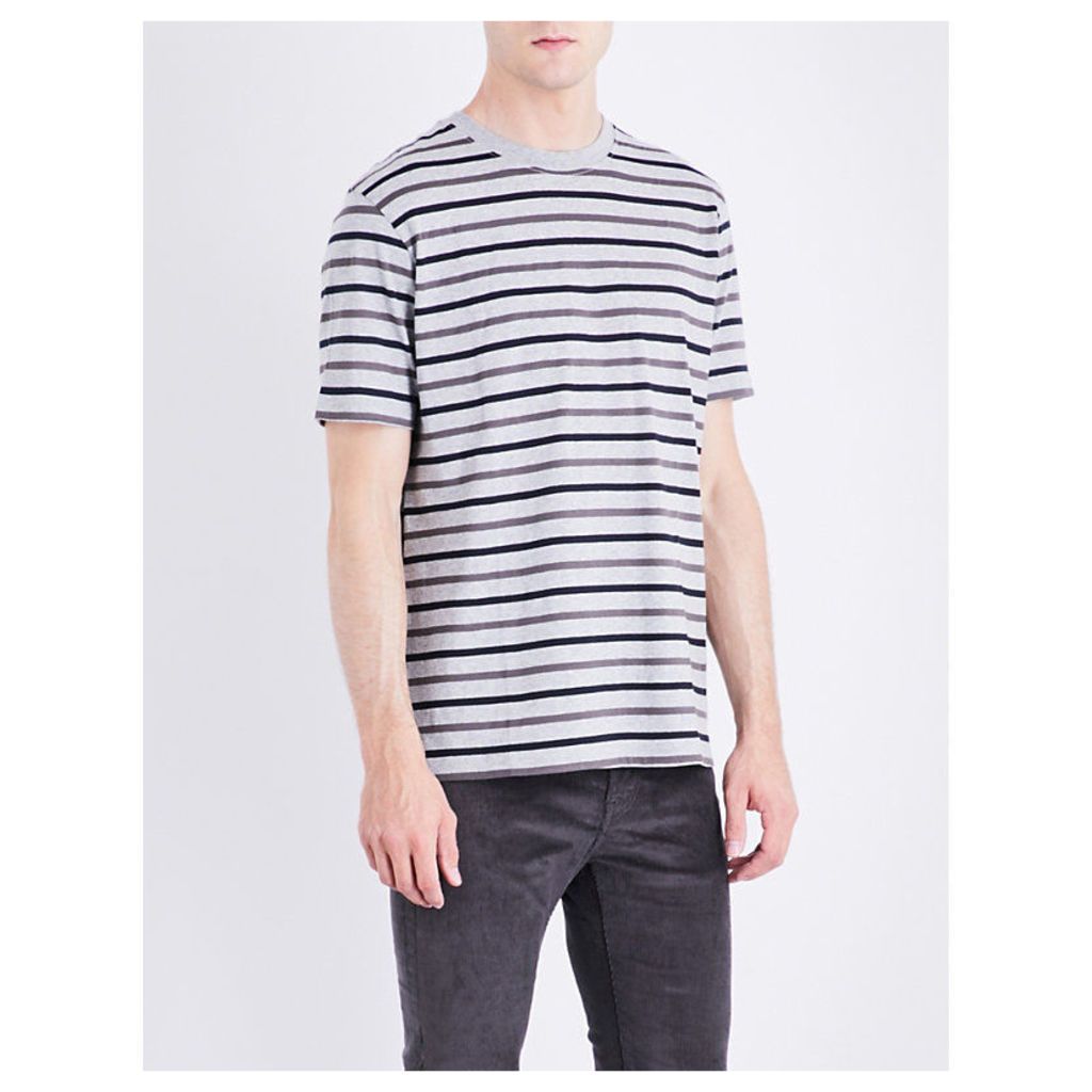 Ps By Paul Smith Grey Ribbed T-Shirt