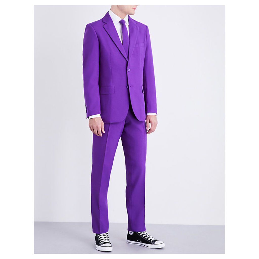 Purple Prince regular-fit woven suit