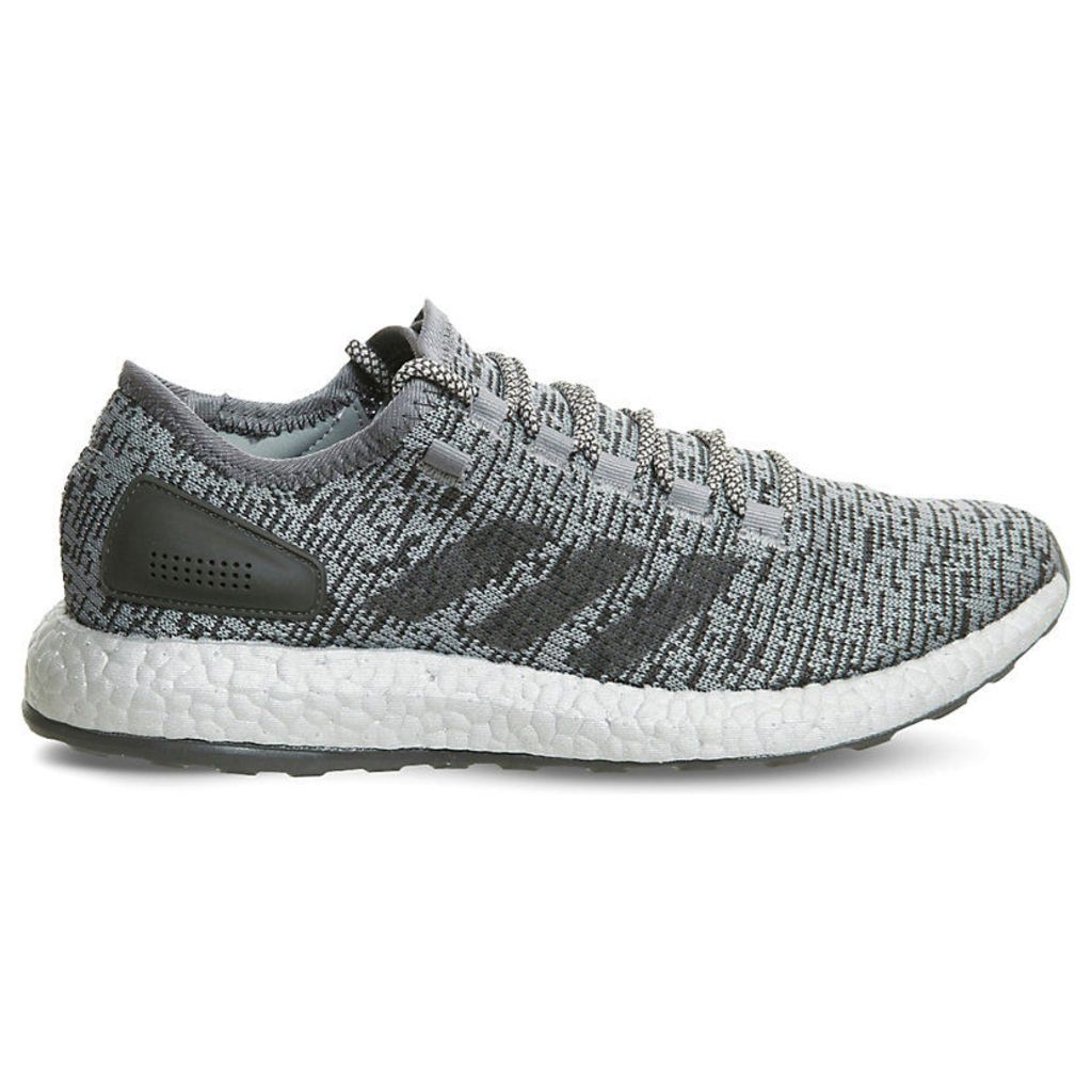 Adidas Pure Boost LTD statement mesh trainers, Mens, Size: 8, Dark grey clear grey