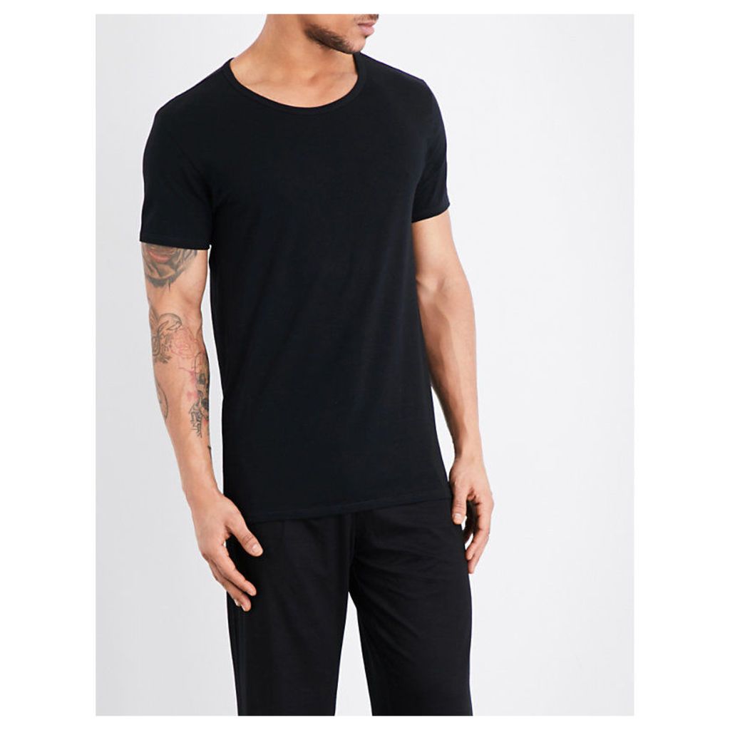 Tommy Hilfiger Stretch-cotton T-shirt set, Mens, Size: S, Blk gry wht