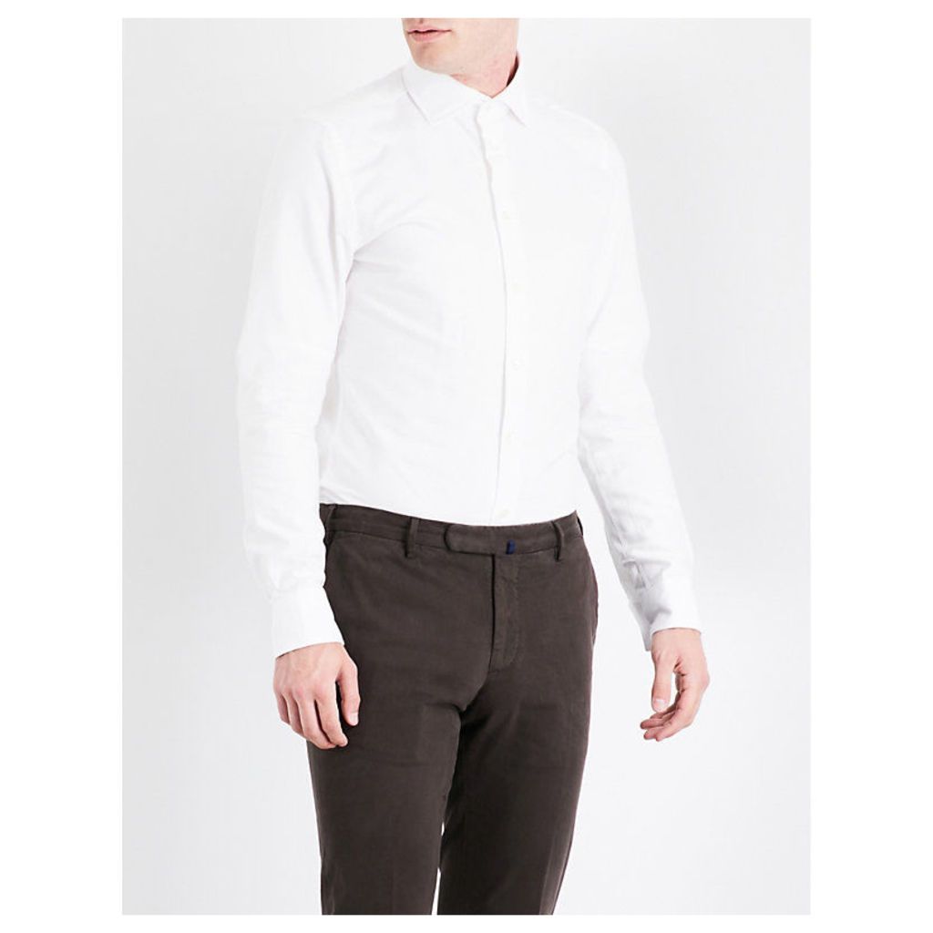 Contemporary-fit cotton Oxford shirt