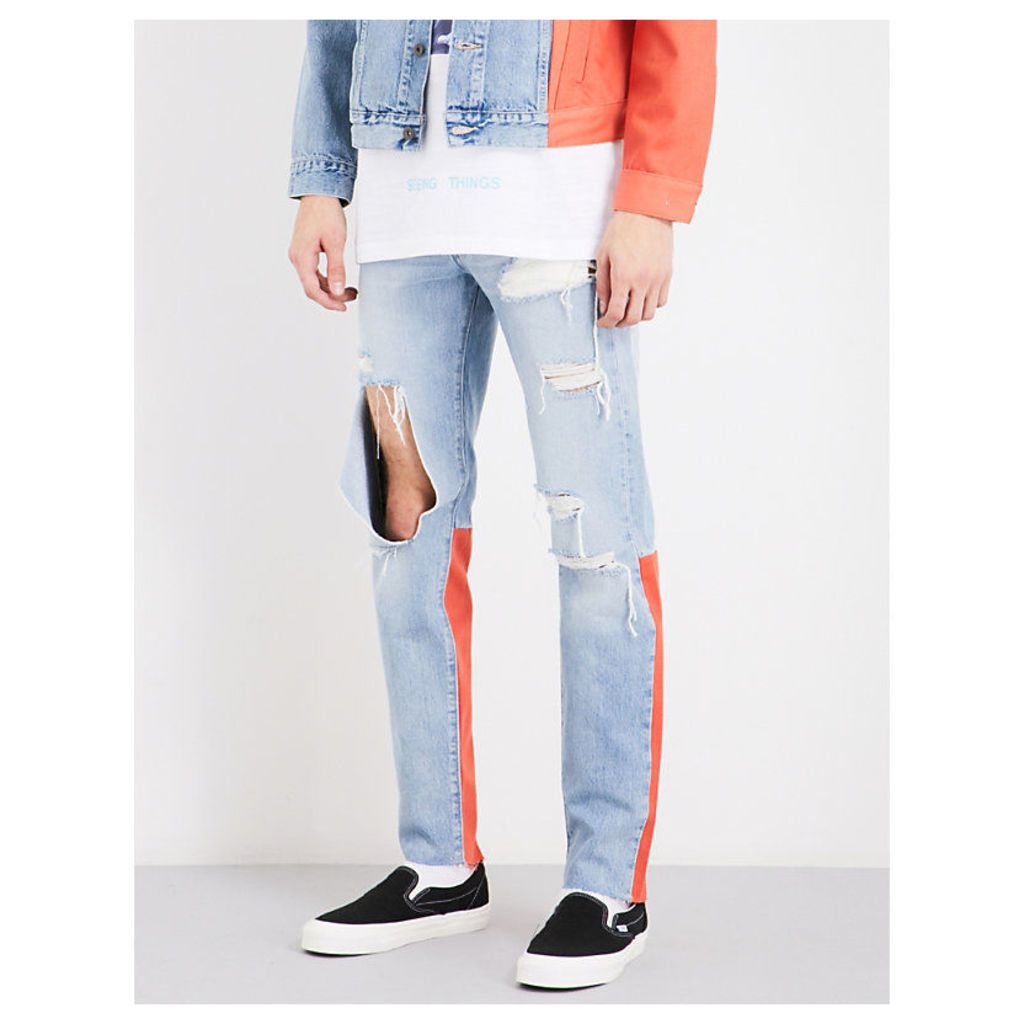 Off White c/o Virgil Abloh x Leviâ€™s Made & Crafted slim-fit skinny jeans