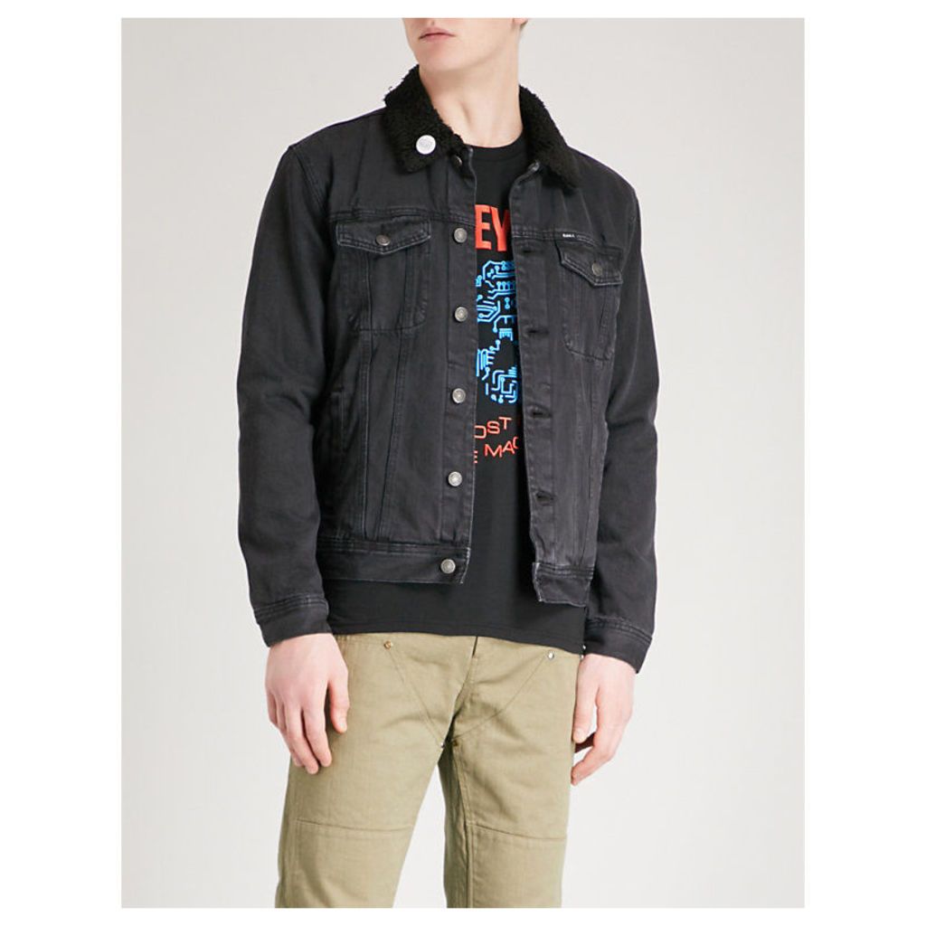 Off the Chain embroidered denim jacket