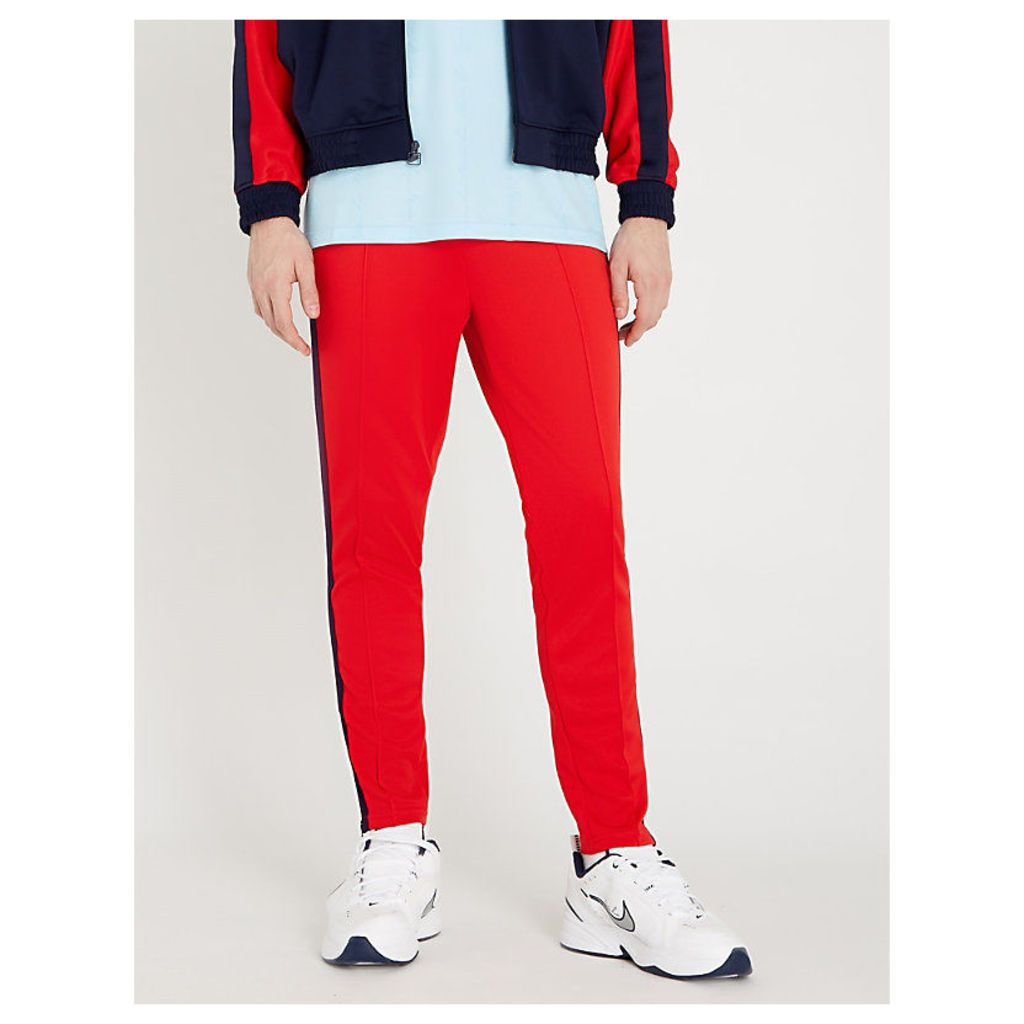 Logo-embroidered sports-jersey jogging bottoms