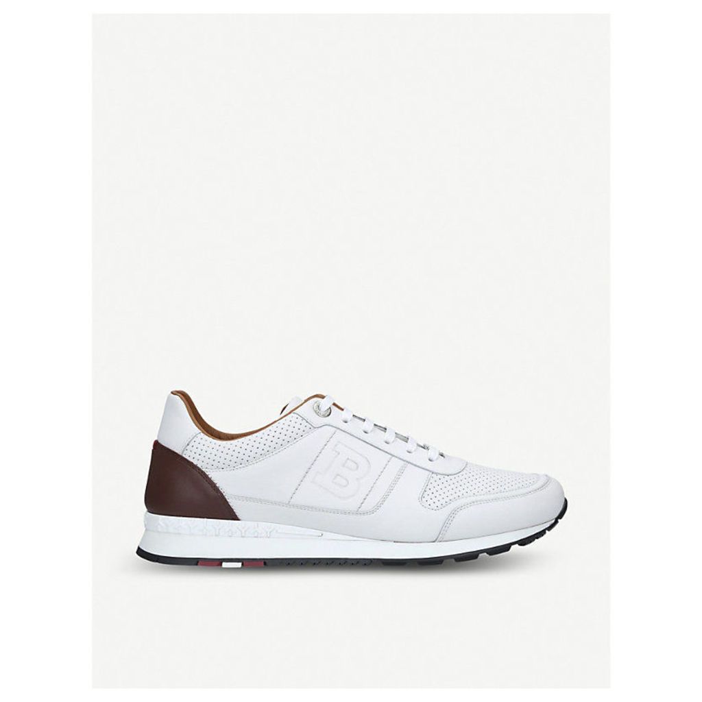 Asony perforated leather trainers