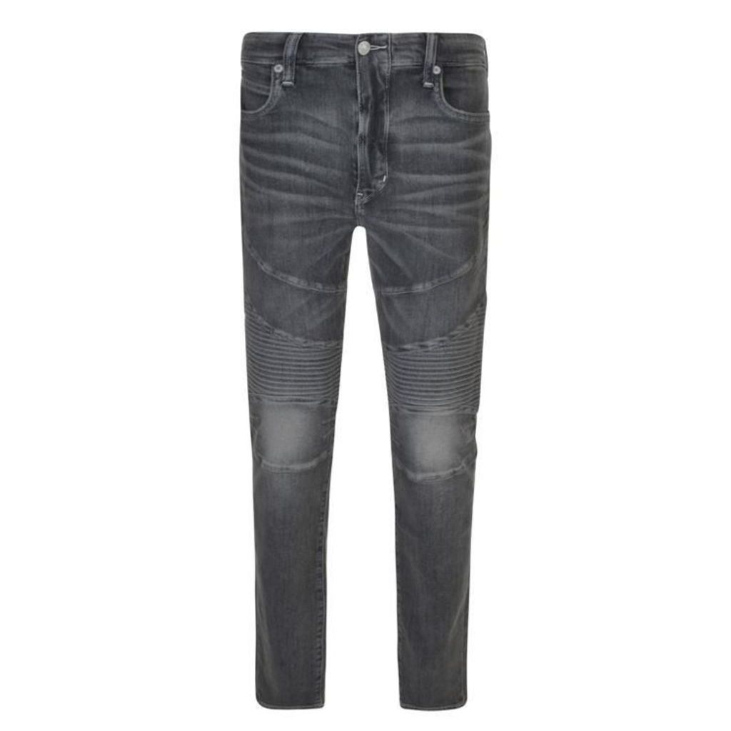 TRUE RELIGION Rocco Moto Relaxed Skinny Jeans