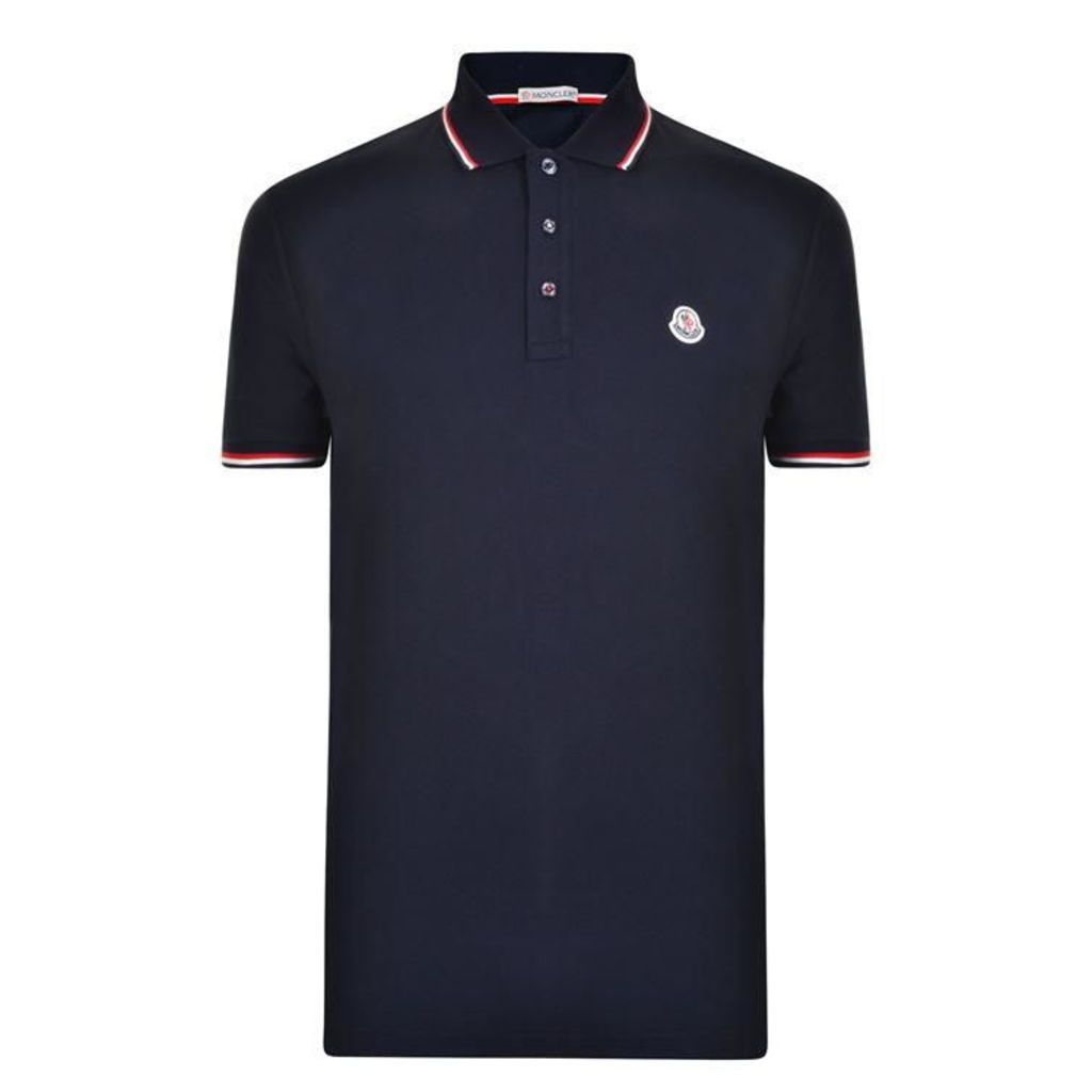 MONCLER Tri Trim Polo Shirt