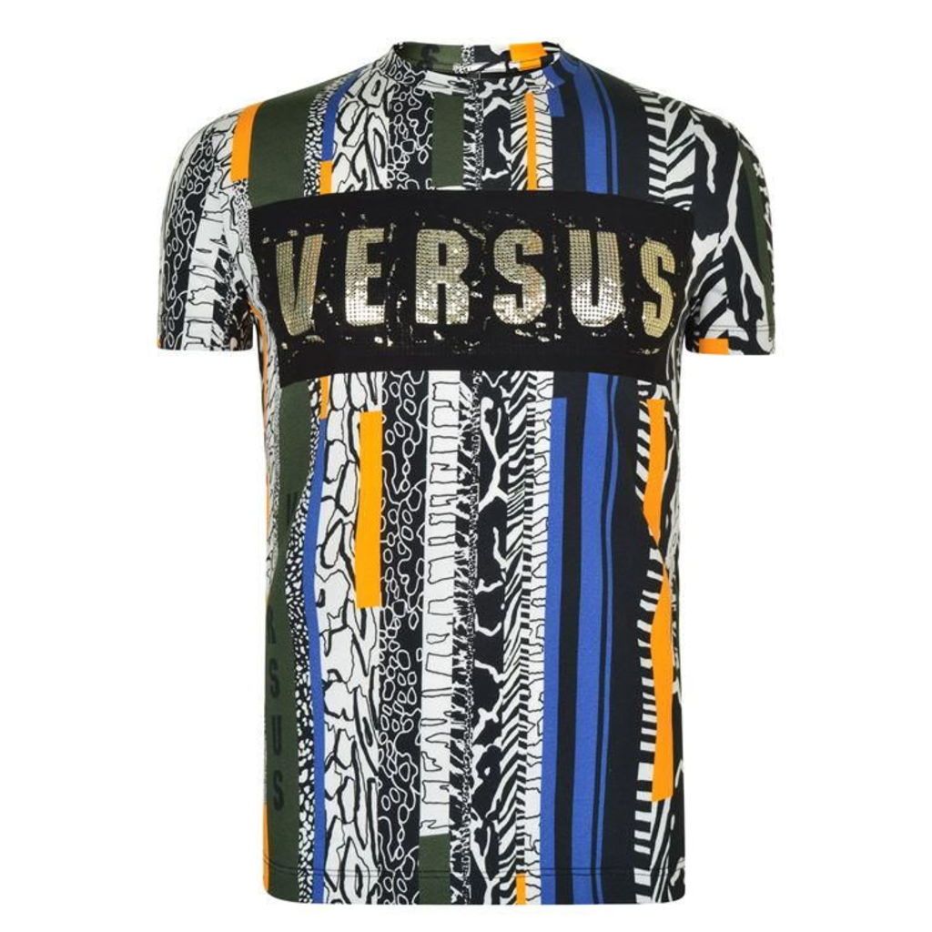 VERSUS VERSACE Metal Mesh T Shirt