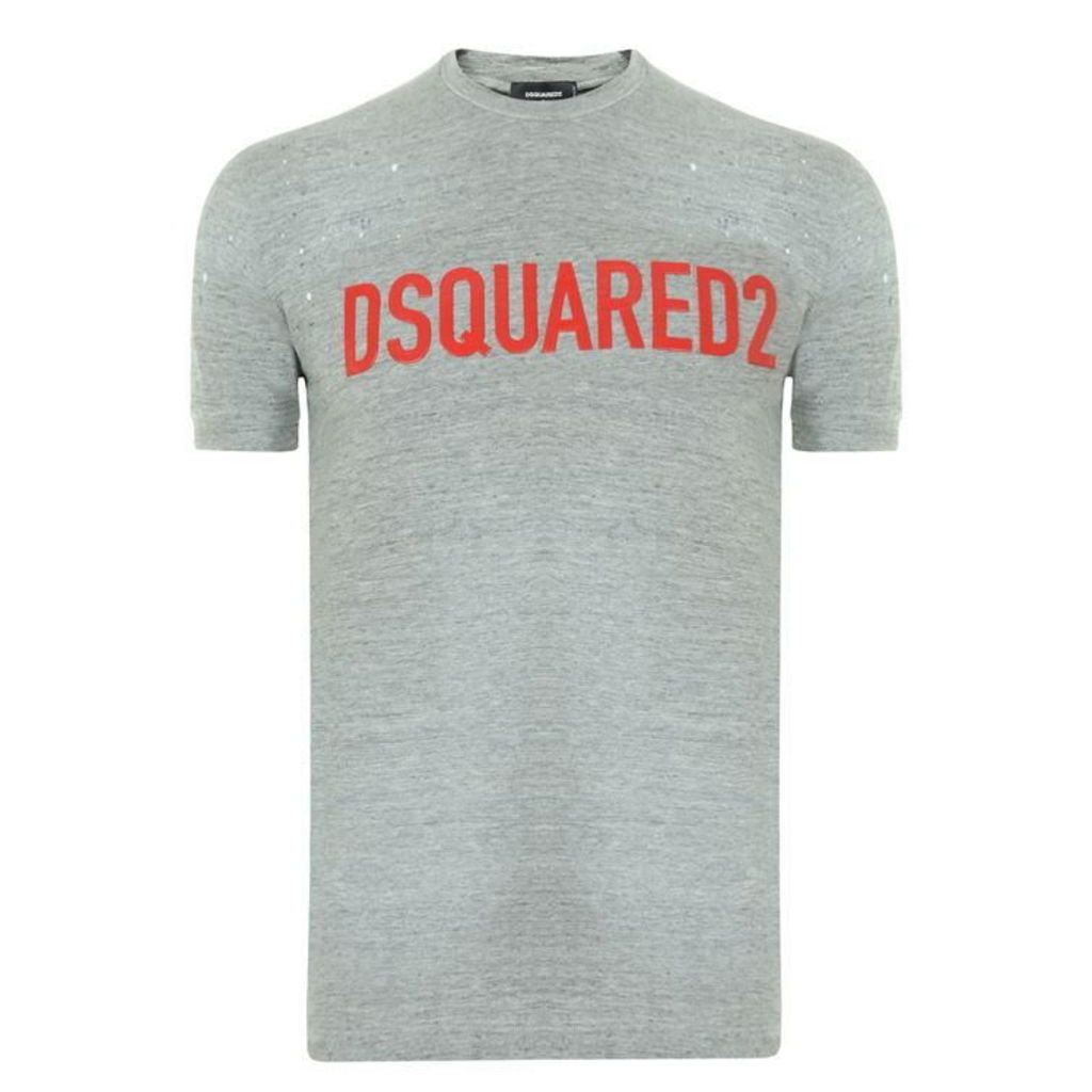 DSQUARED2 Rubber Logo T Shirt