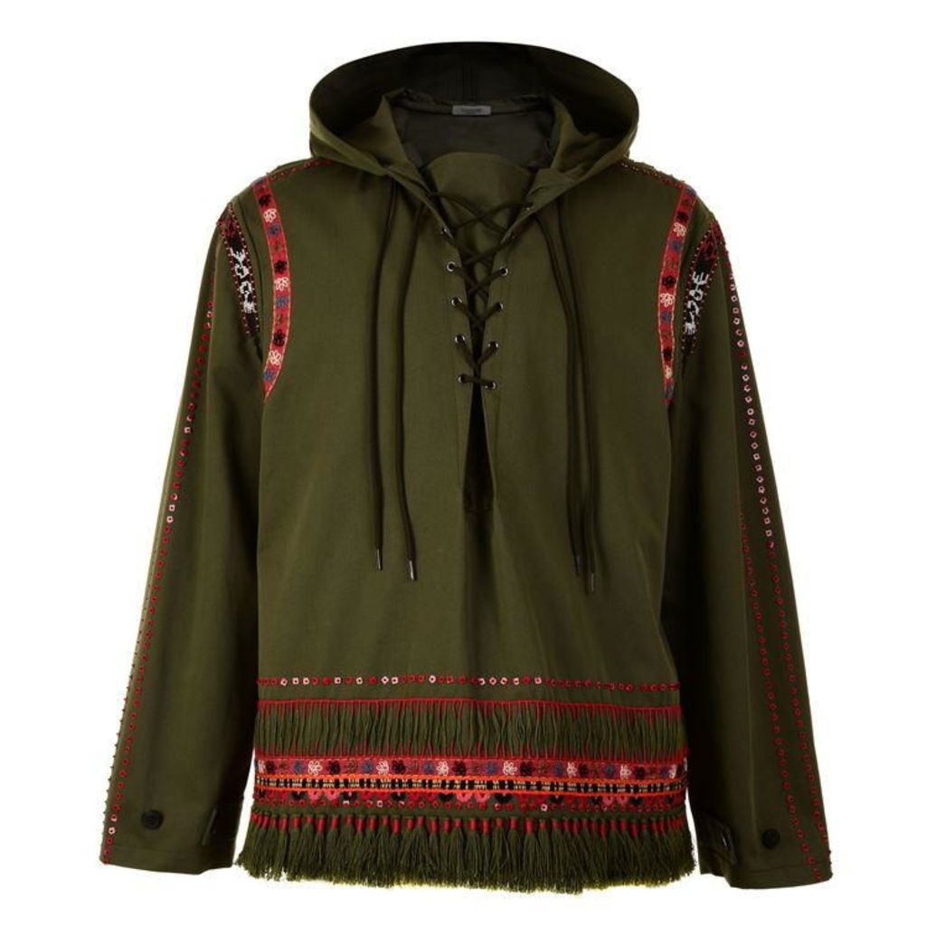 Valentino Over The Head Embellished Anorak