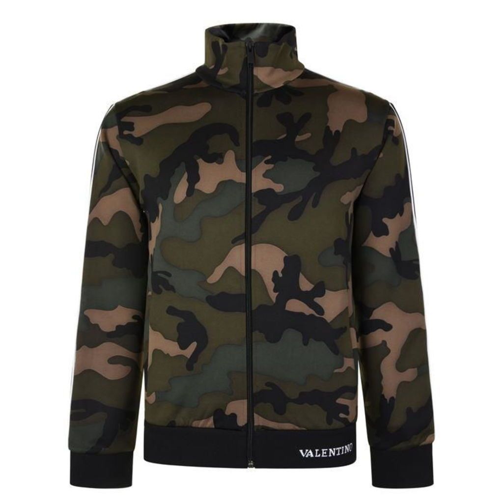 Valentino Camouflage Zip Sweatshirt