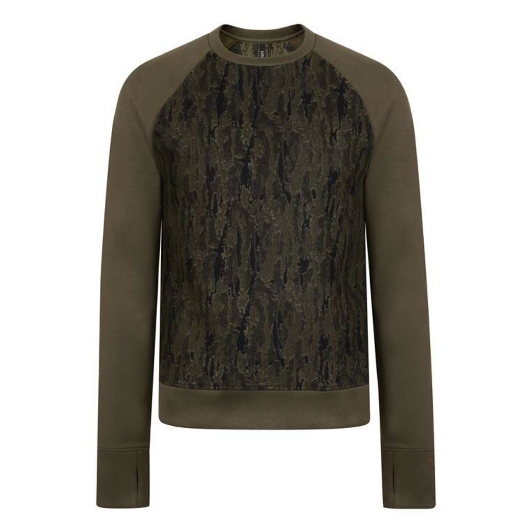 Neil Barrett Camouflage Neoprene Long Sleeved Sweatshirt
