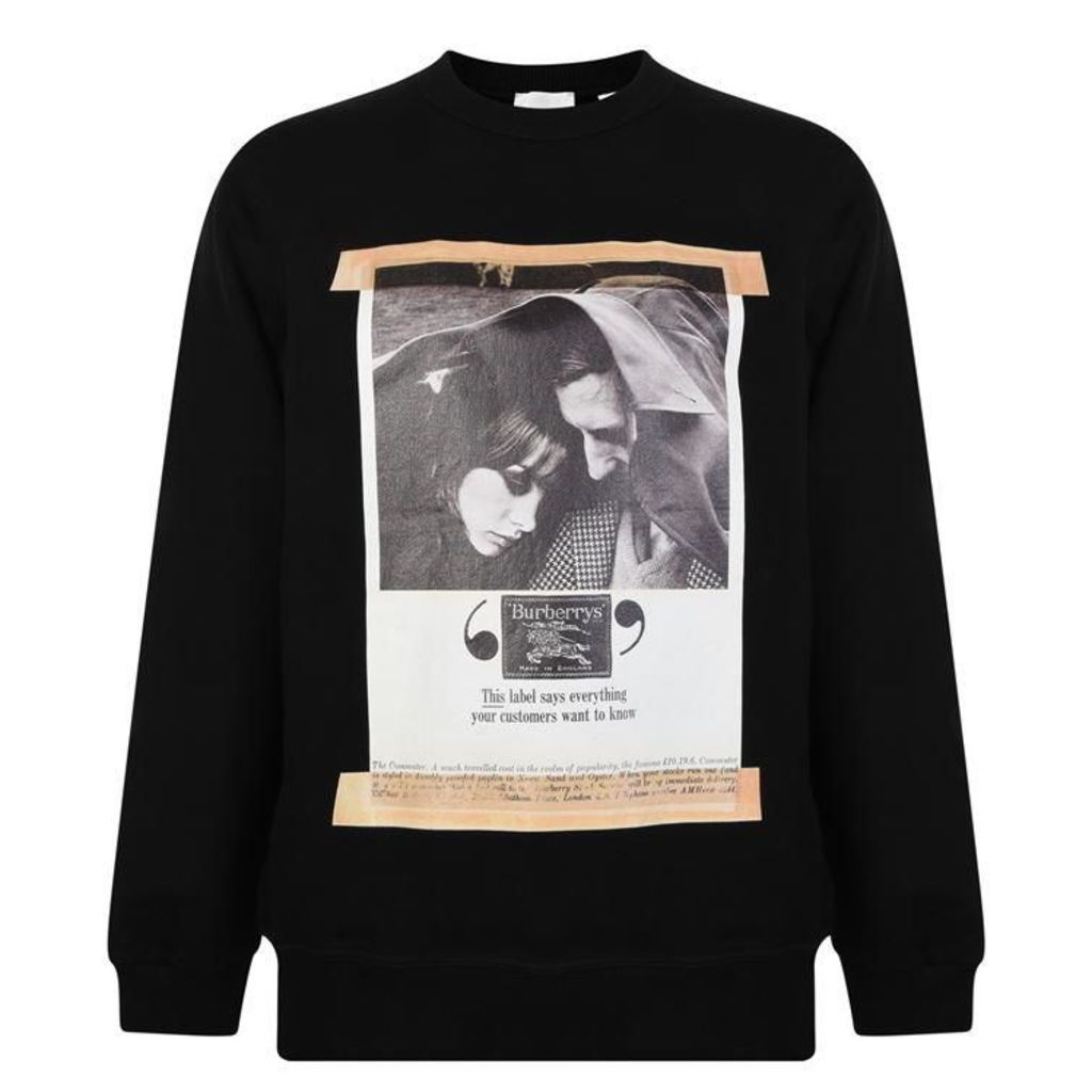 Burberry Archive Campaign Print Cotton Sweatshirt