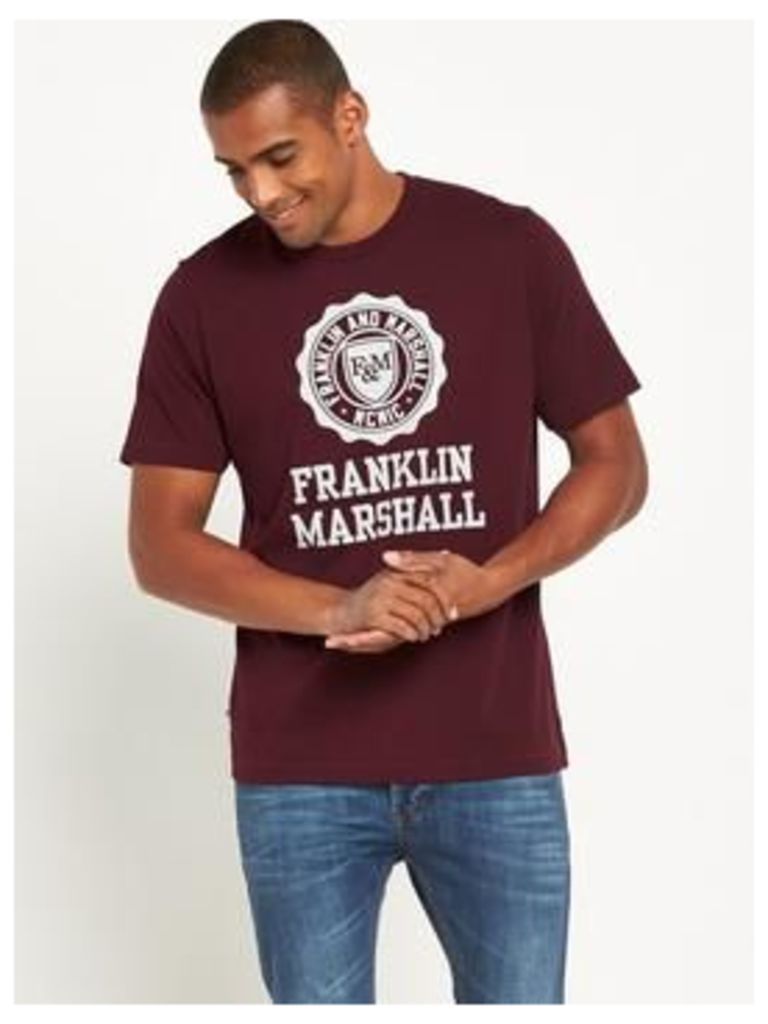 Franklin & Marshall Large Logo Ss Tshirt