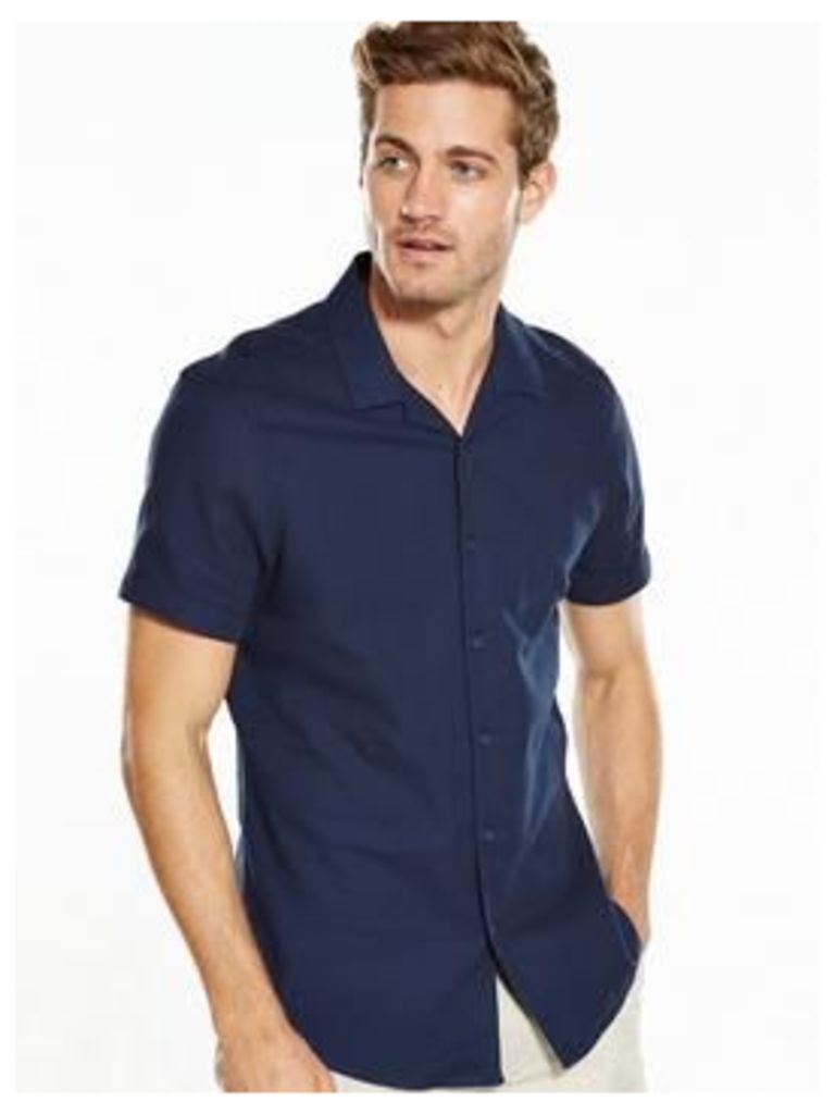 V By Very Short Sleeve Cuban Collar Shirt