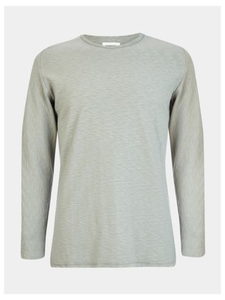 Mens Nowadays Green Heavy Long Sleeved Top*, Green