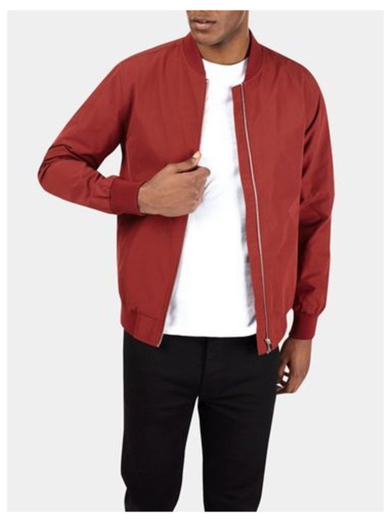 Mens Red Bomber Jacket, RED