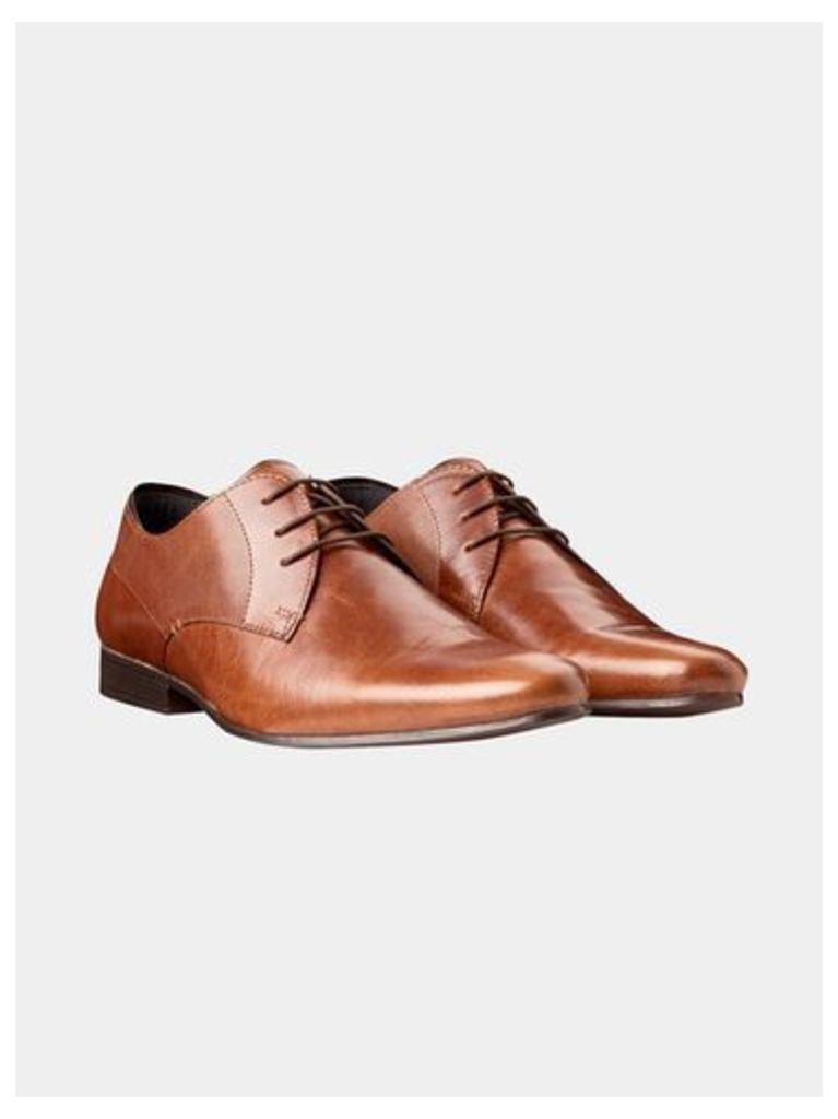Mens Tan Leather Formal Shoes, Brown