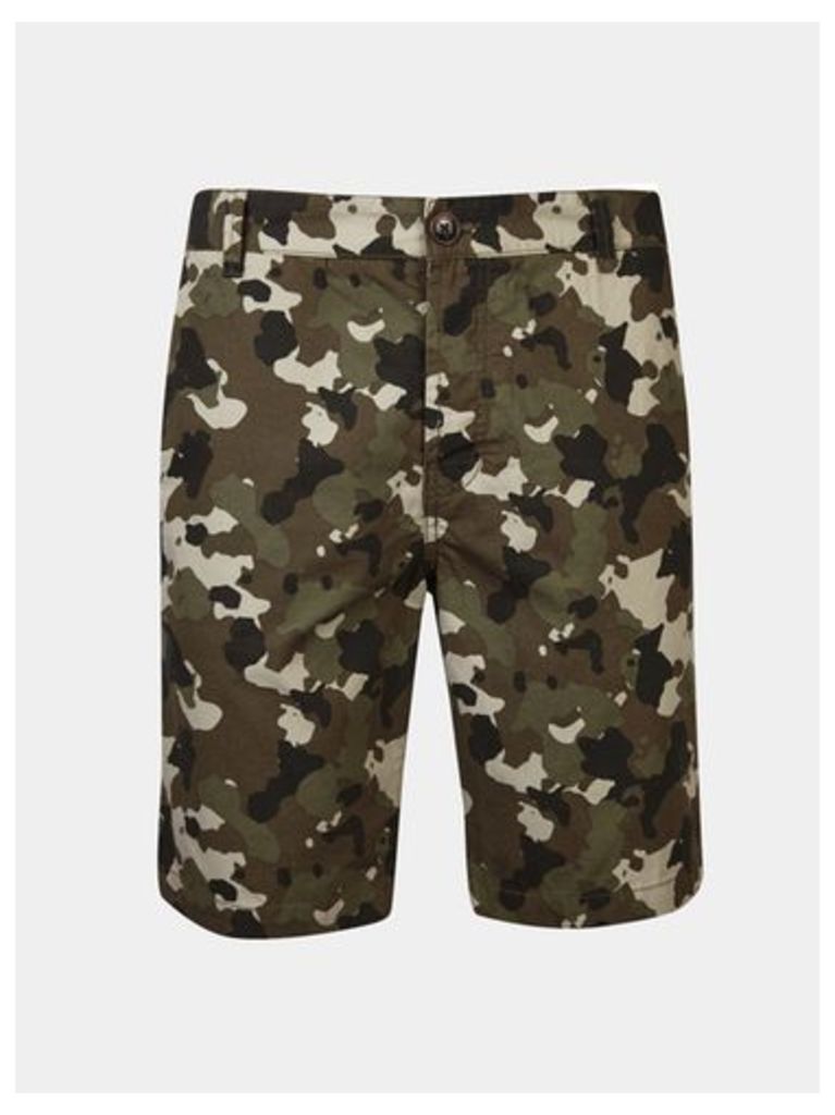 Mens Threadbare Khaki Camouflage Shorts*, KHAKI