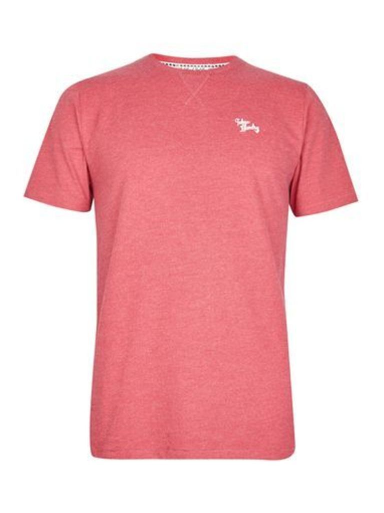 Mens Tokyo Laundry Essential Red Marl Crew Neck T-Shirt*, RED