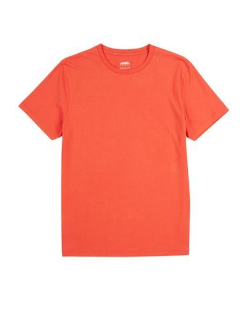 Mens Blood Orange Crew Neck T-Shirt, Orange