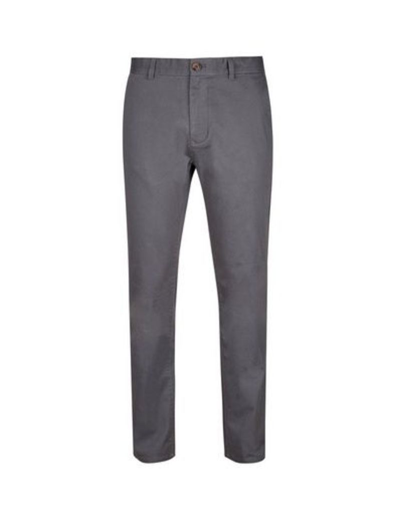 Mens Charcoal Blake Slim Fit Stretch Chinos, CHARCOAL